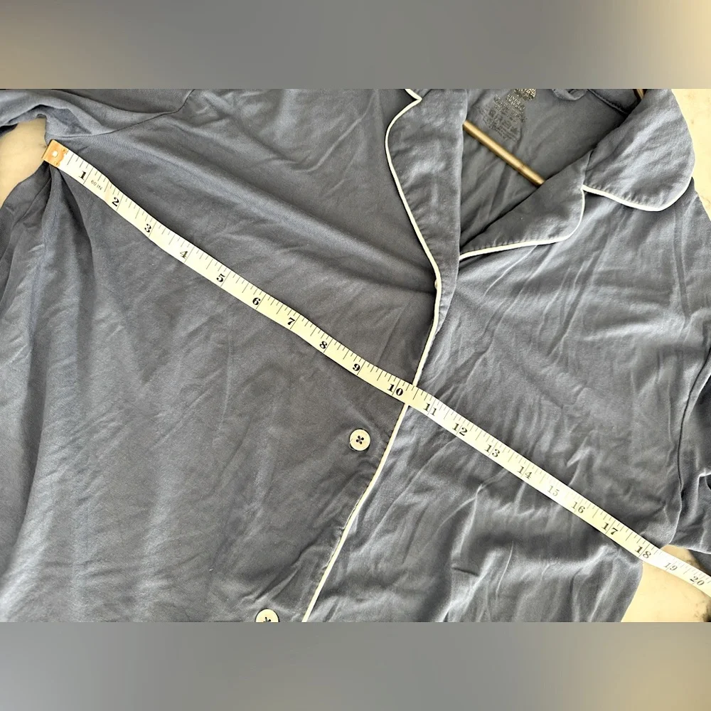 Kindred Bravely Maternity Clea Long Sleeve Postpartum Nightgown Blue- Medium - Picture 6 of 6